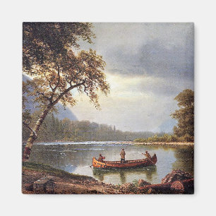 Salmon Fishing on the Cascapediac Albert Bierstadt Magnet