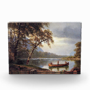 Salmon Fishing on the Cascapediac Albert Bierstadt Photo Block