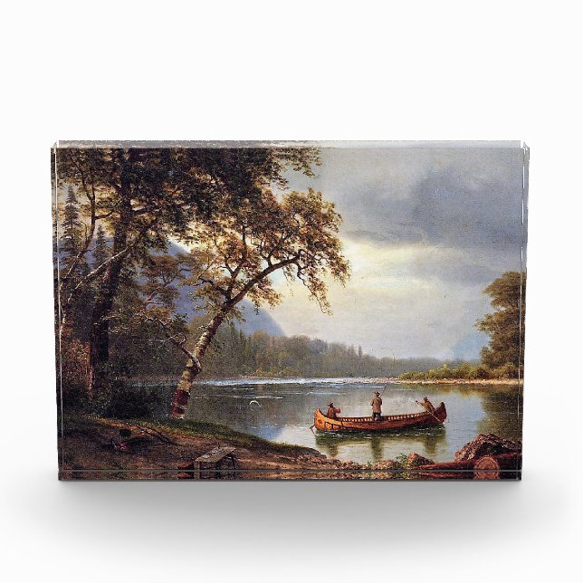 Salmon Fishing on the Cascapediac Albert Bierstadt Photo Block (Front)