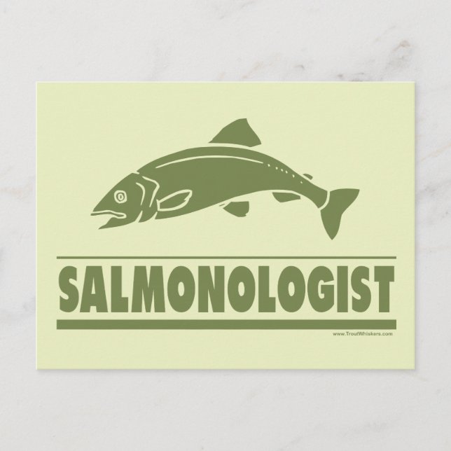 Salmon Fishing Postcard (Front)