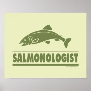 Salmon Fishing Poster