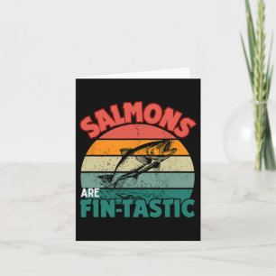 Salmon Fishing Shirt Fisherman Fish Fishing Salmon Card