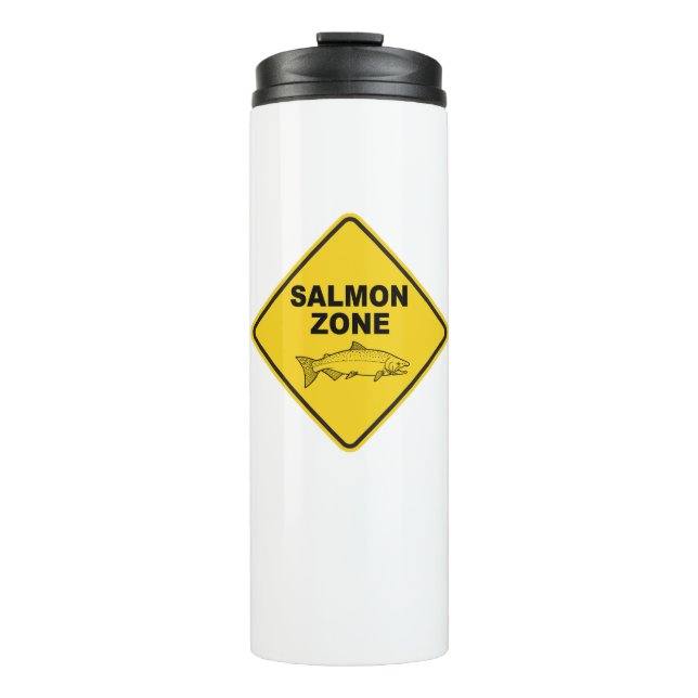 Salmon Fishing Zone Thermal Tumbler (Front)