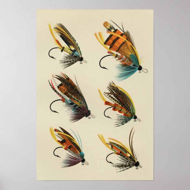Salmon Flies 30 to 35 Vintage Poster (Front)