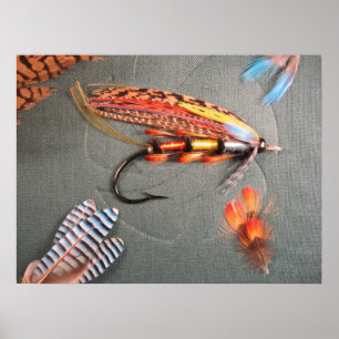 Salmon Fly "The Popham" Poster