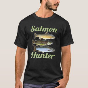 Salmon Hunter Fishing Freshwater Fish Boy Salmon F T-Shirt