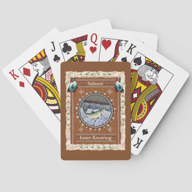 Salmon Inner Knowing Energy Playing Cards (Back)