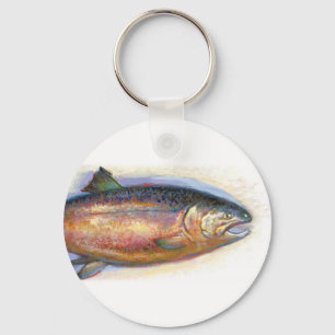 Salmon keychain