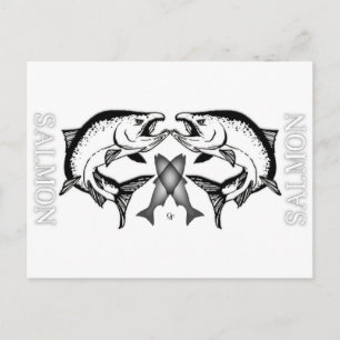 Salmon Logo Items Postcard