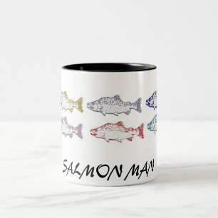 SALMON MAN, COFFEE CUP