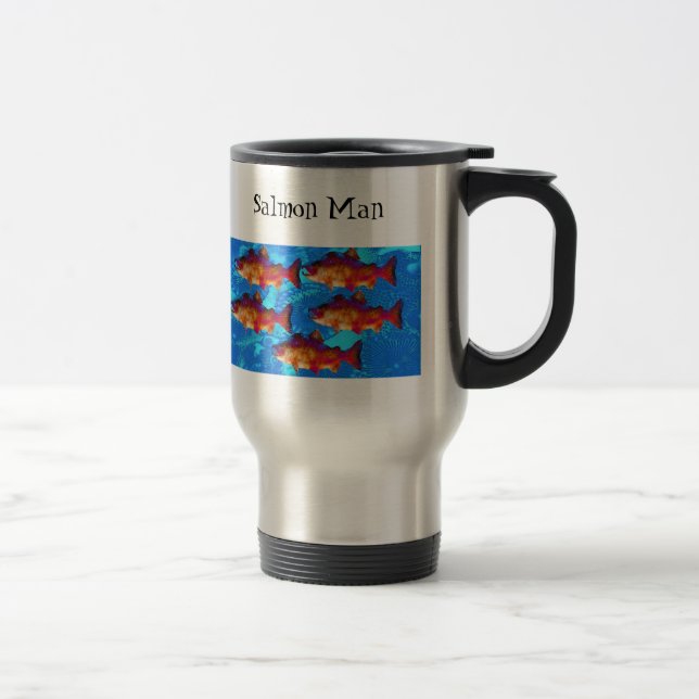 Salmon Man Coffee Mug (Right)