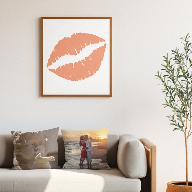Salmon Orange Lipstick Poster (Salmon Orange Lipstick Poster)