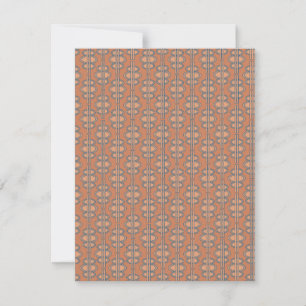 Salmon Oval Chains Card