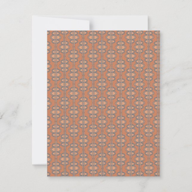 Salmon Oval Chains  Card (Front)