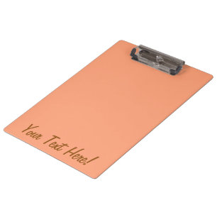 Salmon Pink colour accent customisable Clipboard