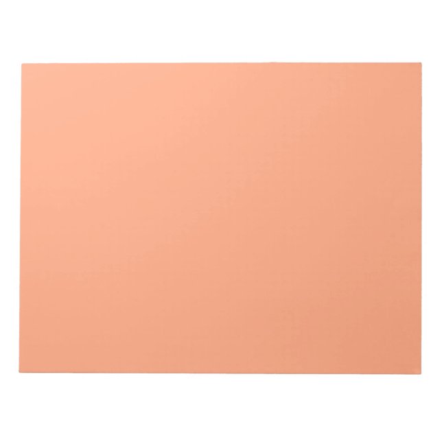 Salmon Pink colour accent customisable Notepad (Front)