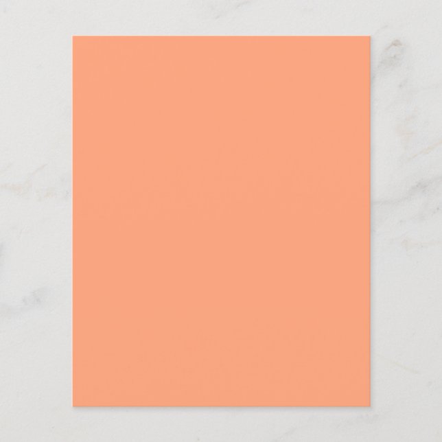 Salmon Pink colour background customisable Flyer (Front)