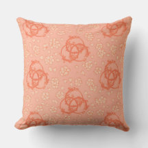 Salmon Pink Flower Design