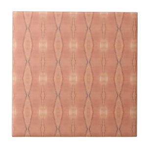 Salmon pink geometric art design decor tile