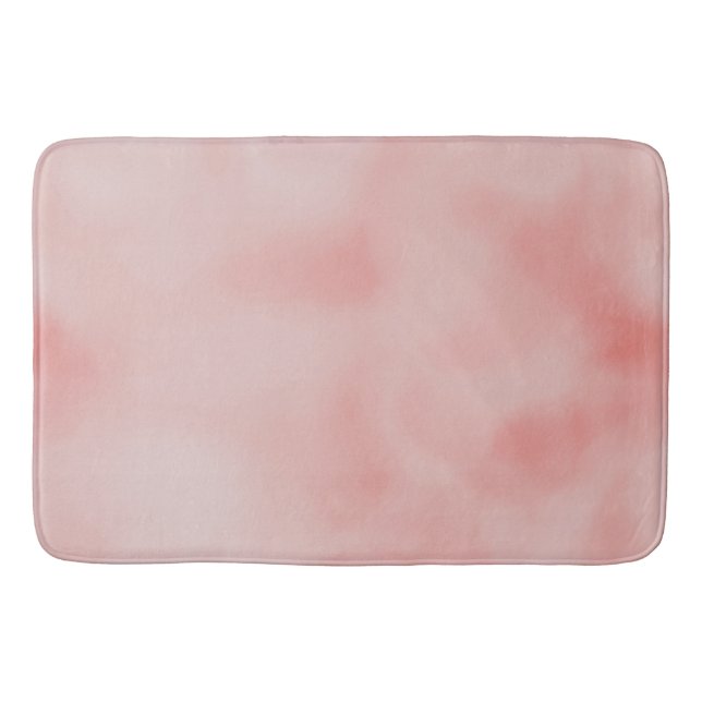 Salmon Pink Ombre       Bath Mat (Front)