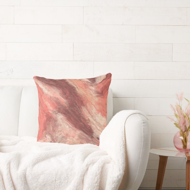 Salmon Pink Sand Cushion (Couch)