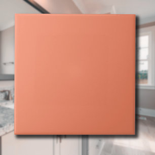 Salmon Pink Solid Colour   Classic Elegant Tile