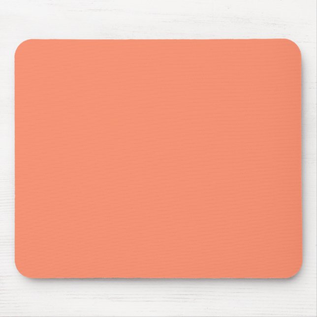 Salmon Pink Solid Colour | Trendy Colour Mouse Mat (Front)