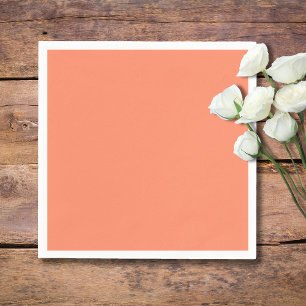 Salmon Pink Solid Colour Trendy Colour Napkin