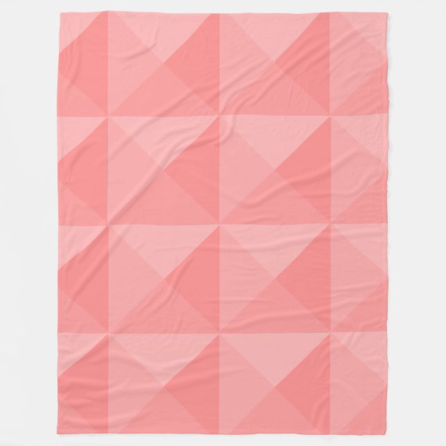Salmon Pyramids  Fleece Blanket (Front)