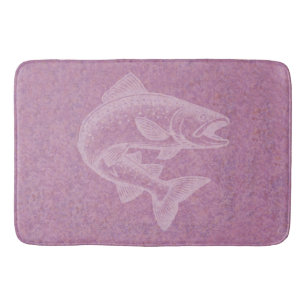 Salmon Rising Bath Mat