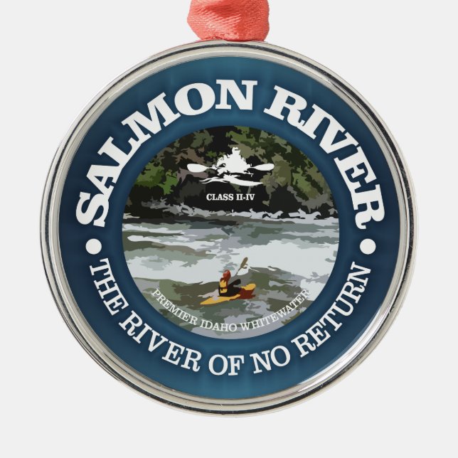 Salmon River (c) Metal Tree Decoration (Front)