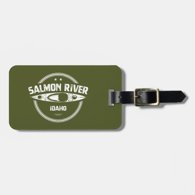 Salmon River Idaho Luggage Tag (Front Horizontal)