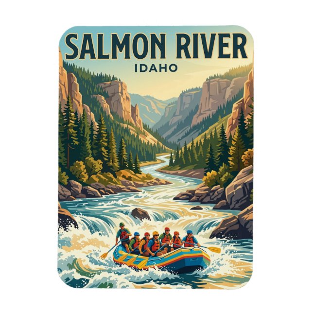 Salmon River Idaho Magnet (Vertical)