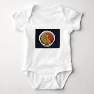 Salmon Roe Urchin Rice Bowl Japanese Food Black Baby Bodysuit