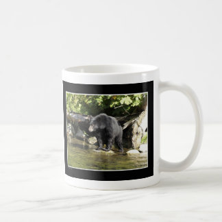"Salmon Spotting" Black Bear Gifts Coffee Mug