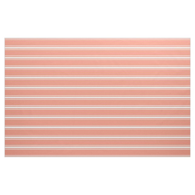 Salmon Stripes custom fabric (Yard)