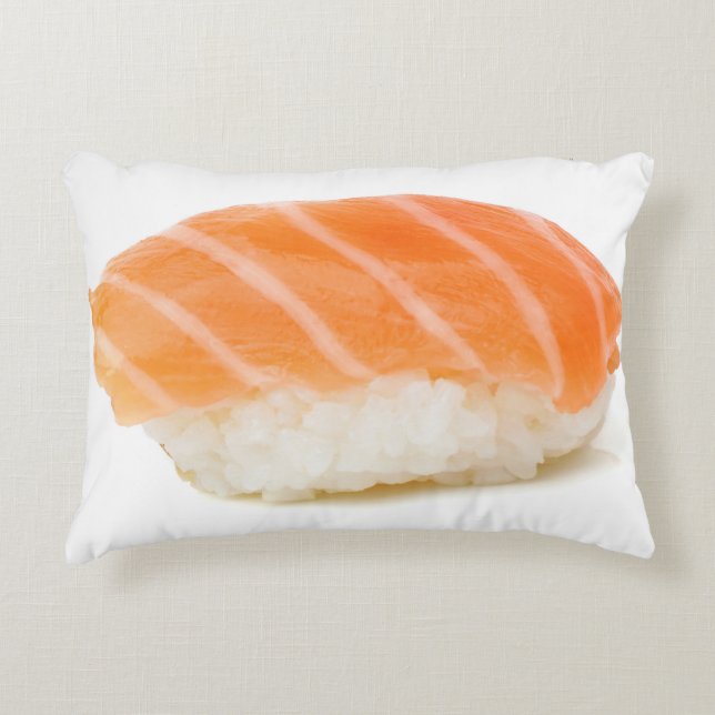 Salmon Sushi Fun Decorative Cushion (Front)