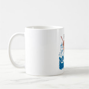 Salmon Sushi in the Wave Coffee Mug