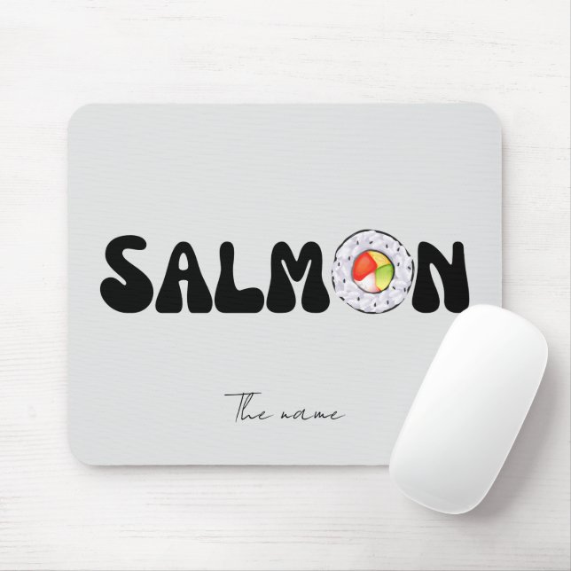 Salmon sushi  mouse mat (With Mouse)