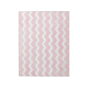 Salmon Swirl Chevron Pattern Notepad
