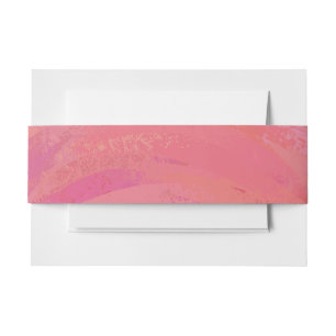 Salmon Swirl Invitation Belly Band