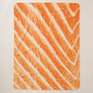 Salmon Texture Plush Blanket
