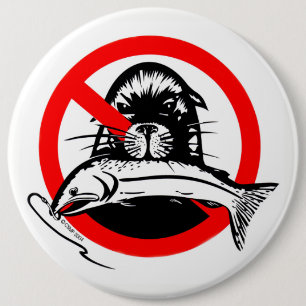 Salmon Thief Button