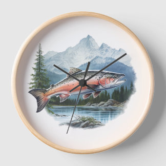 Salmon Wall Clock