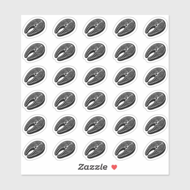 Salmon Wedding Place Card Meal Menu Choice (Sheet)