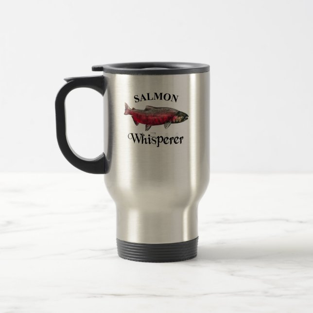 Salmon Whisperer Light Boat Mug (Left)