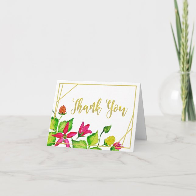 Salmonberry Thank You Note Card (Front)