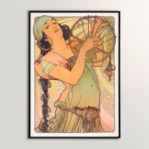 Salomé (1897) by Alphonse Mucha Through a Wall Art