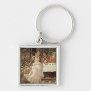 Salome dancing at the Feast of Herod Key Ring