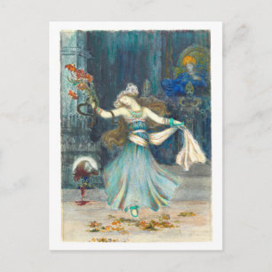 Salome Dancing by Moreau Painting Postcard